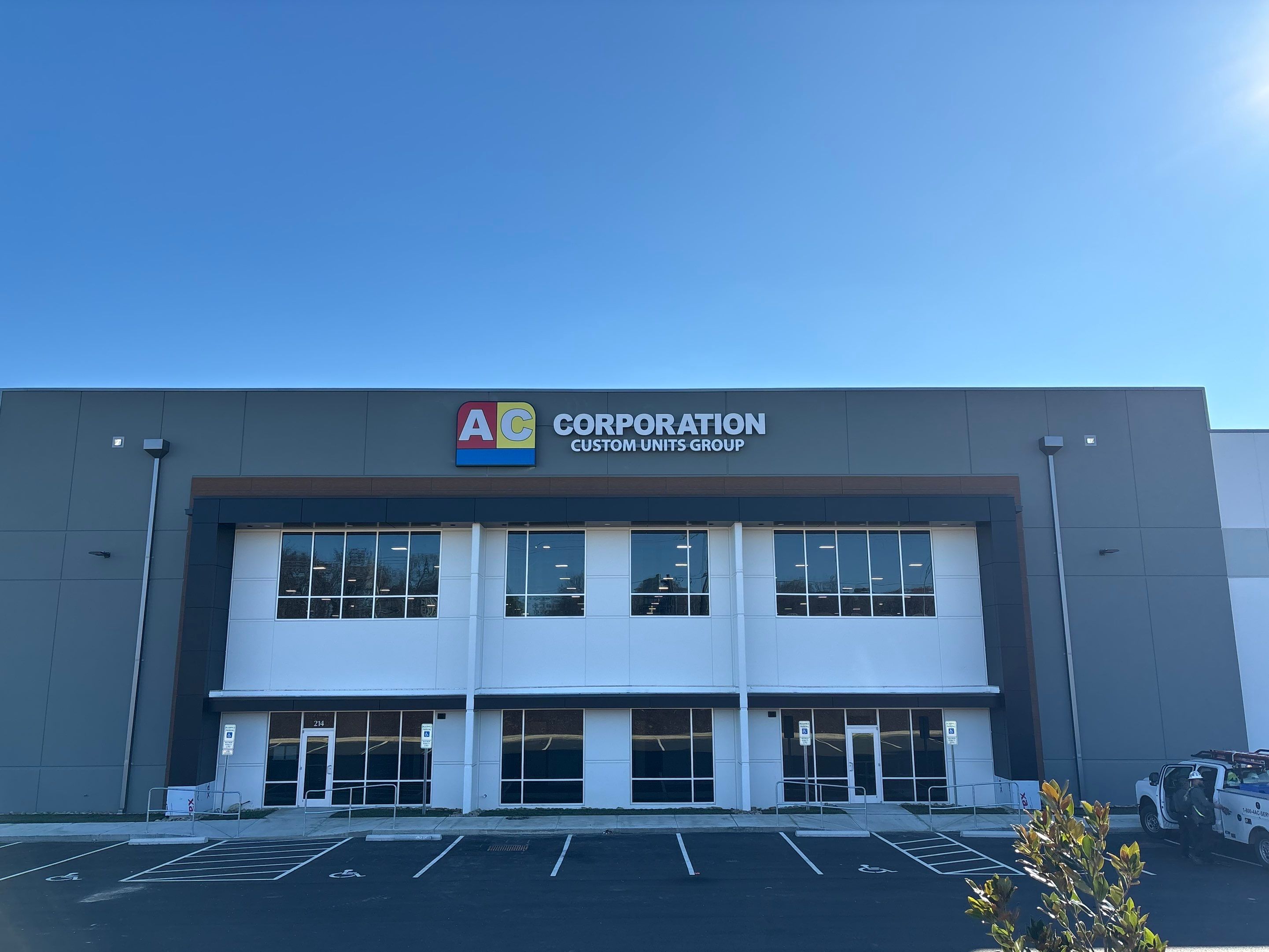 AC Corporation — Building Sign Installation