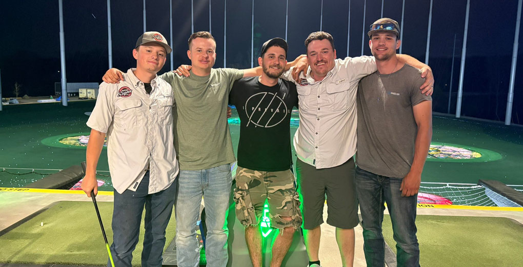 Randolph Signs team at Top Golf